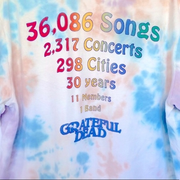 Mens Grateful Dead 30 Years Tie Dye T Shirt  … - Picture 3 of 4